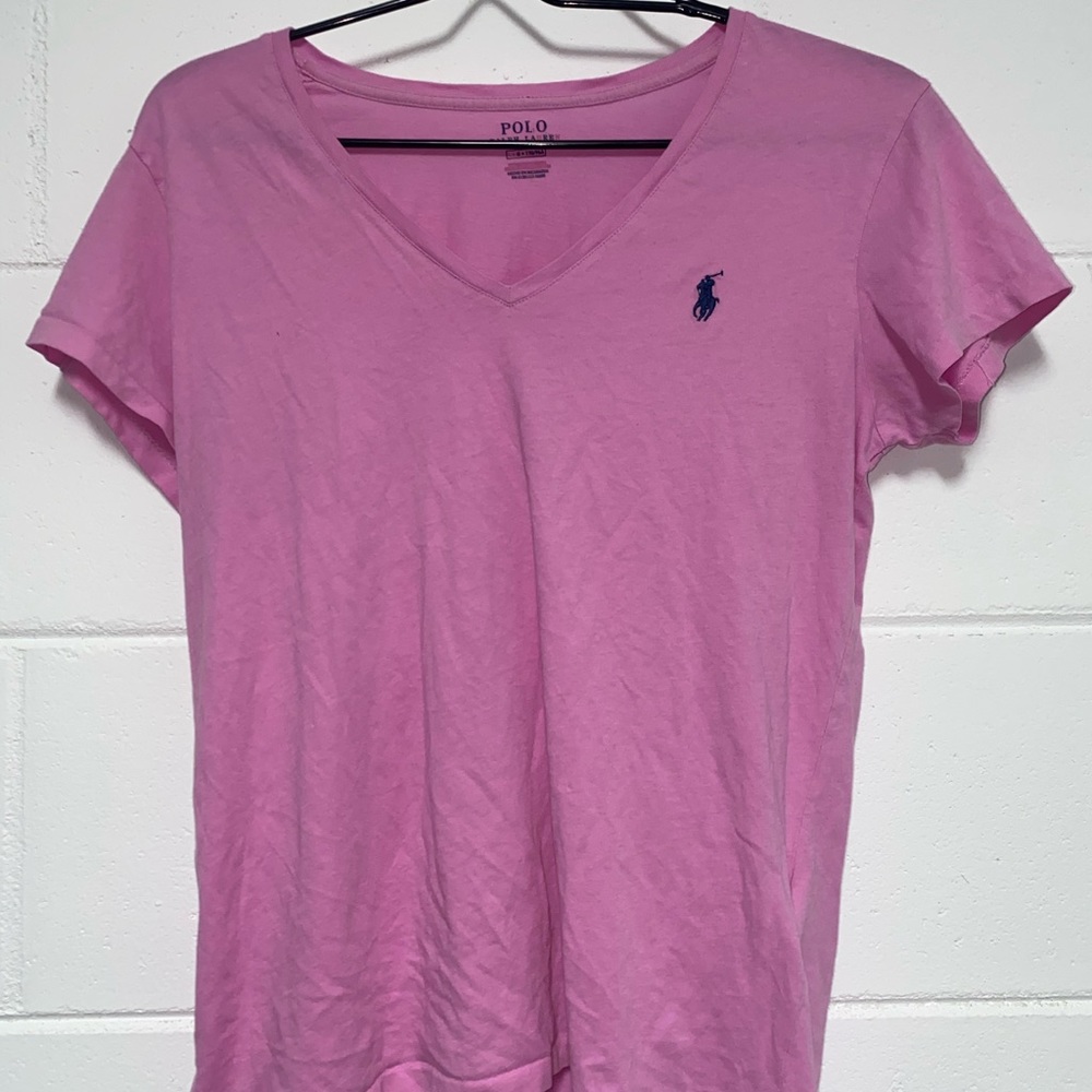 Polo Ralph Lauren Pink V Neck Small